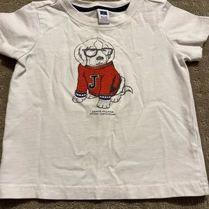 Janie and Jack embroidered dog tee